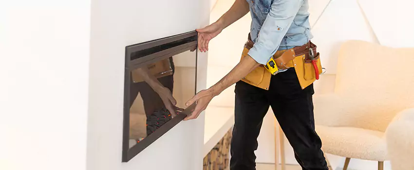 Metal Fireplace Installation in La Verne, California