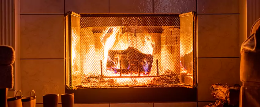 Mendota Hearth Landscape Fireplace Installation in La Verne, California
